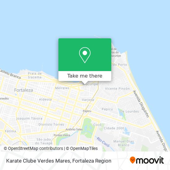 Karate Clube Verdes Mares map