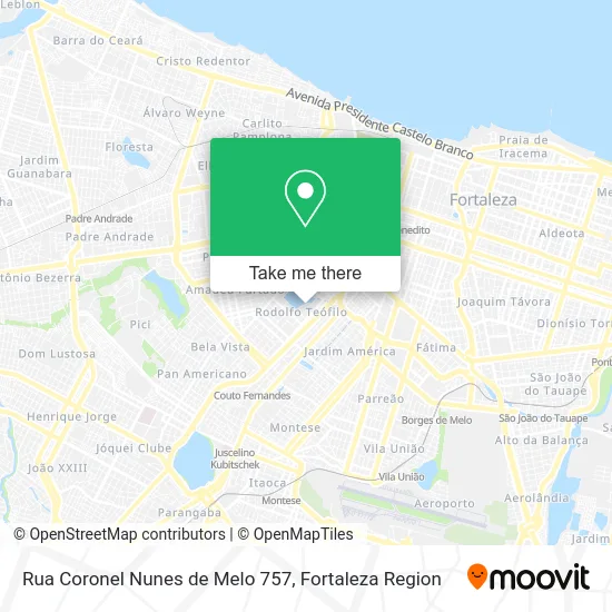 Rua Coronel Nunes de Melo 757 map