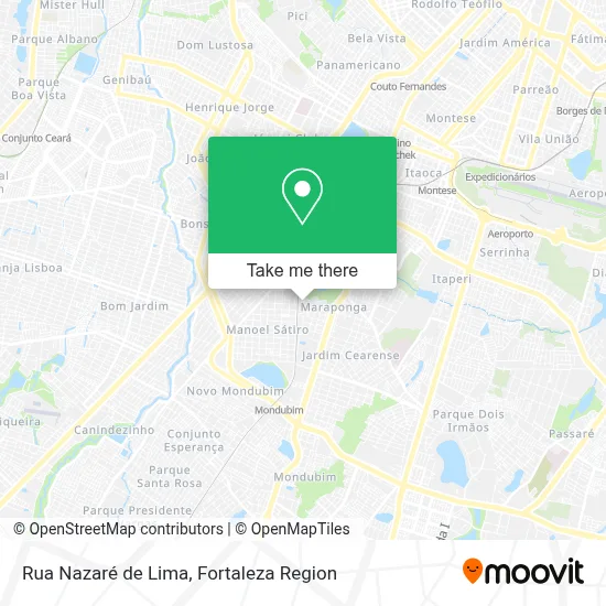 Rua Nazaré de Lima map