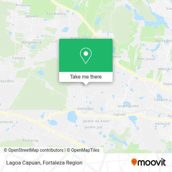 Lagoa Capuan map