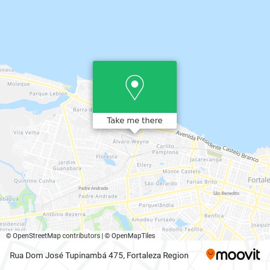 Mapa Rua Dom José Tupinambá 475