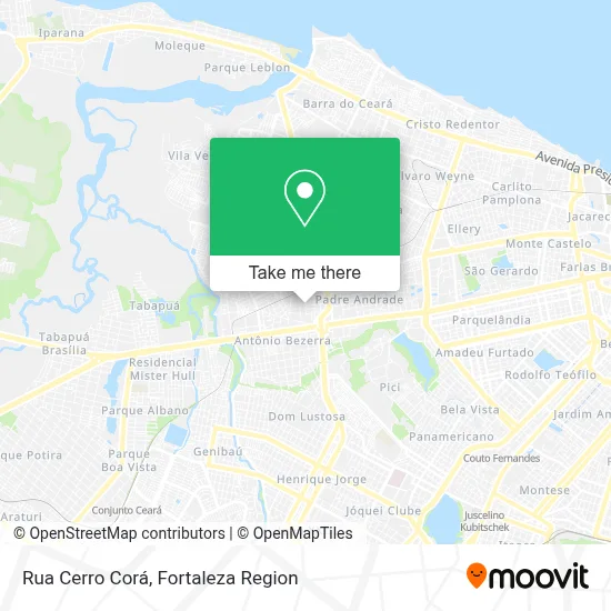 Rua Cerro Corá map