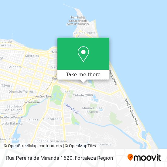 Rua Pereira de Miranda 1620 map