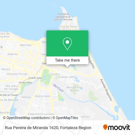 Rua Pereira de Miranda 1620 map