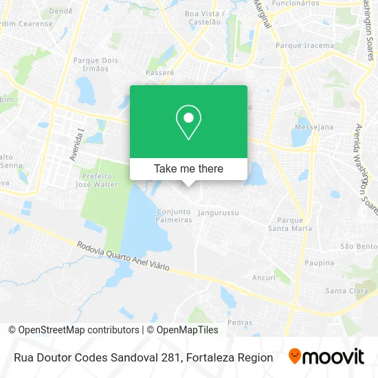 Rua Doutor Codes Sandoval 281 map