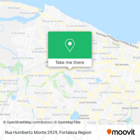 Mapa Rua Humberto Monte 2929