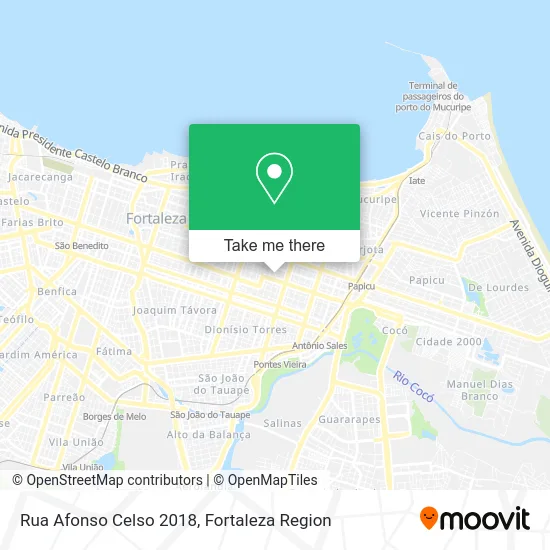 Rua Afonso Celso 2018 map