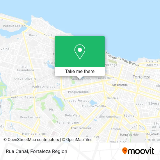 Rua Canal map
