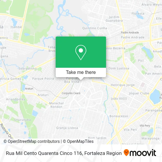 Rua Mil Cento Quarenta Cinco 116 map