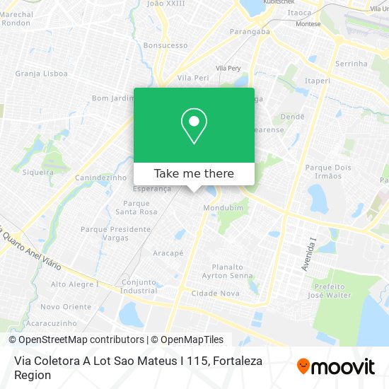 Via Coletora A Lot Sao Mateus I 115 map