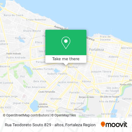 Rua Teodoreto Souto 829 - altos map