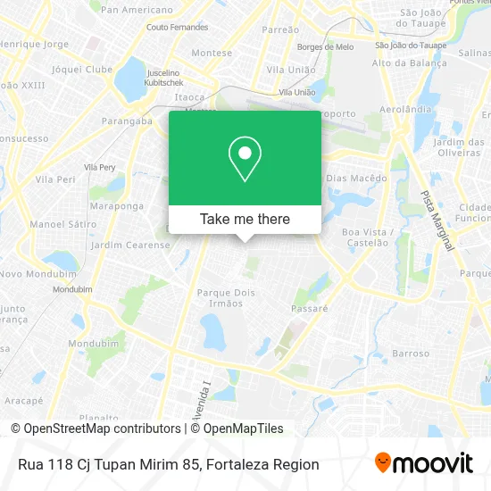 Rua 118 Cj Tupan Mirim 85 map