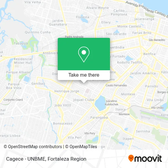 Cagece - UNBME map
