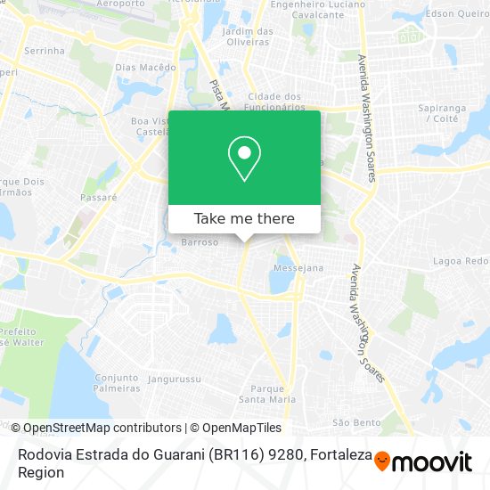 Rodovia Estrada do Guarani (BR116) 9280 map