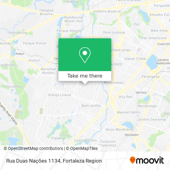 Rua Duas Nações 1134 map