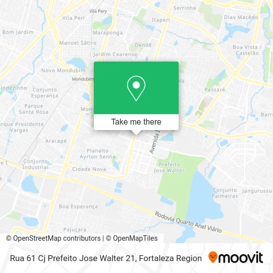 Rua 61 Cj Prefeito Jose Walter 21 map