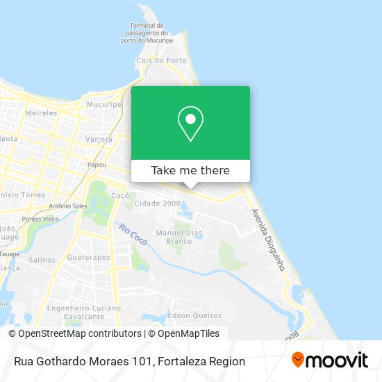 Mapa Rua Gothardo Moraes 101