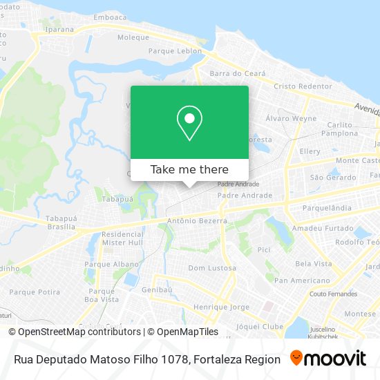 Mapa Rua Deputado Matoso Filho 1078