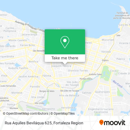 Mapa Rua Aquiles Beviláqua 625