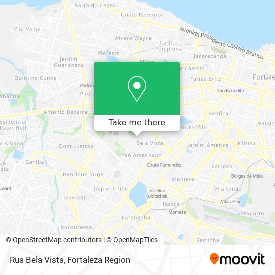 Rua Bela Vista map