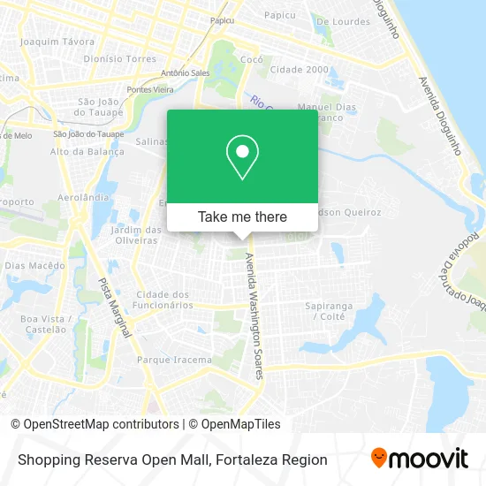 Shopping Reserva Open Mall map