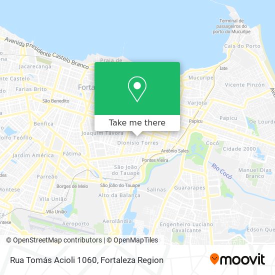 Rua Tomás Acioli 1060 map