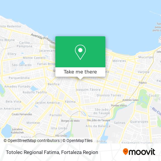 Mapa Totolec Regional Fatima