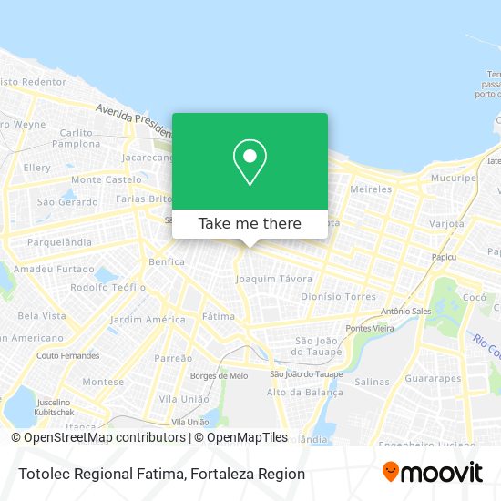 Totolec Regional Fatima map