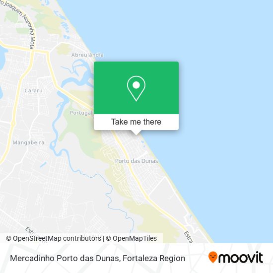Mercadinho Porto das Dunas map