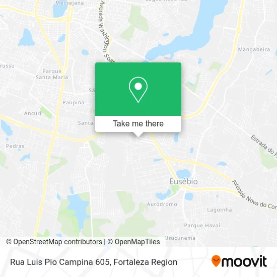 Rua Luis Pio Campina 605 map