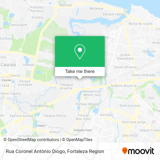 Rua Coronel Antônio Diogo map