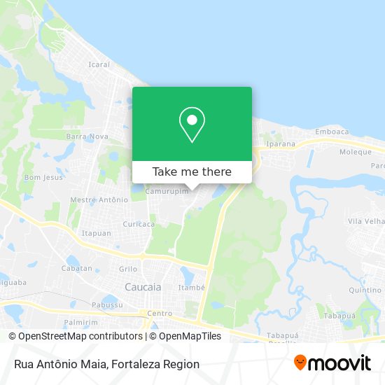 Mapa Rua Antônio Maia