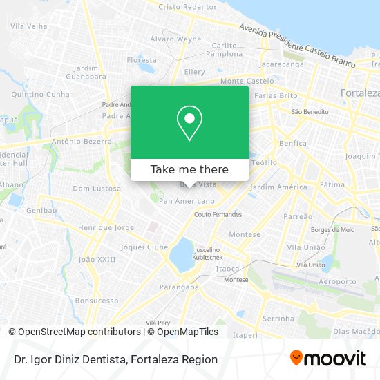 Mapa Dr. Igor Diniz Dentista