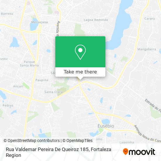 Mapa Rua Valdemar Pereira De Queiroz 185
