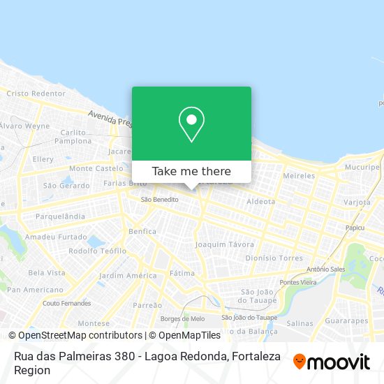 Rua das Palmeiras 380 - Lagoa Redonda map