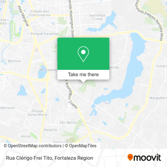 Rua Clérigo Frei Tito map