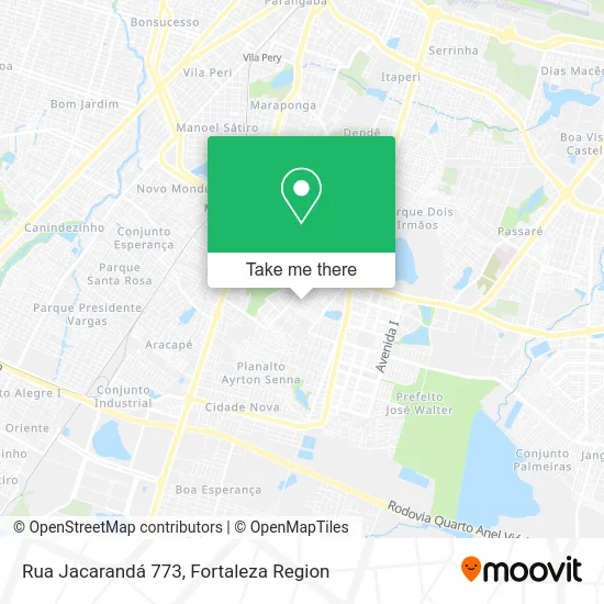 Rua Jacarandá 773 map