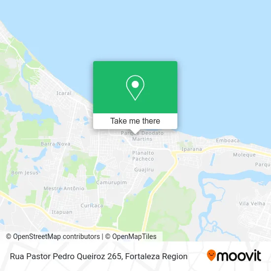 Rua Pastor Pedro Queiroz 265 map