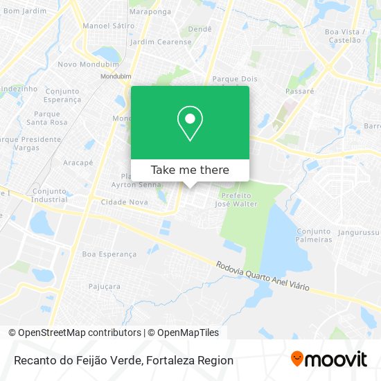 Mapa Recanto do Feijão Verde