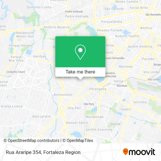 Rua Araripe 354 map