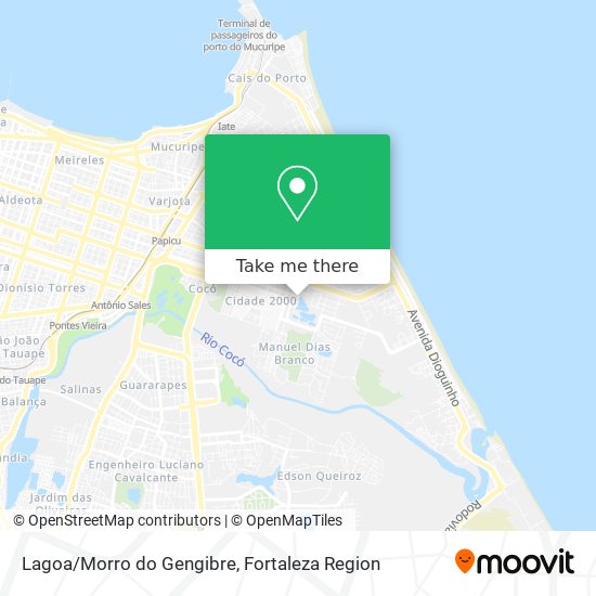 Mapa Lagoa/Morro do Gengibre