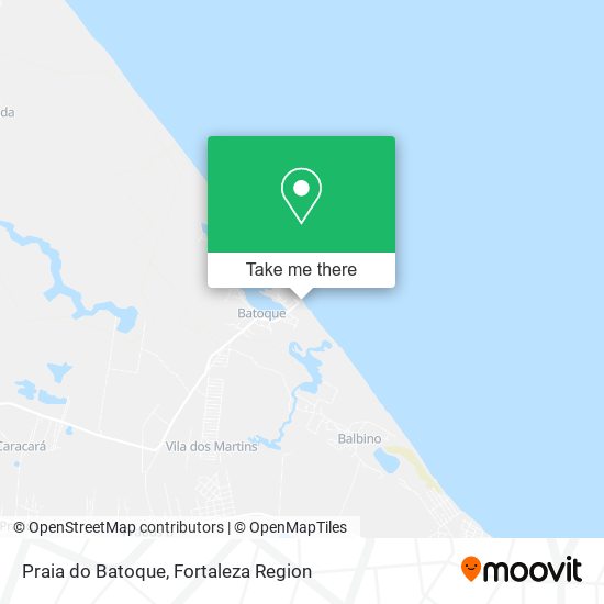 Praia do Batoque map