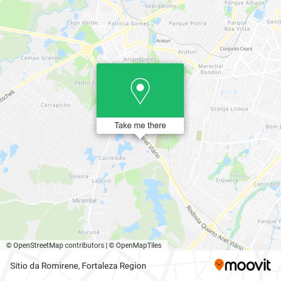 Sítio da Romirene map