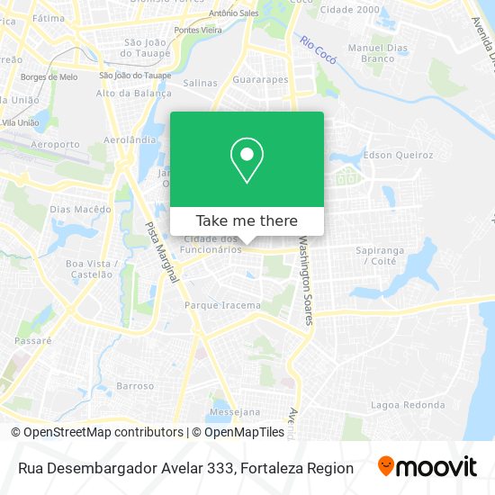 Mapa Rua Desembargador Avelar 333