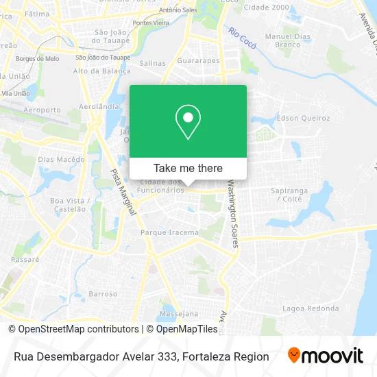 Rua Desembargador Avelar 333 map