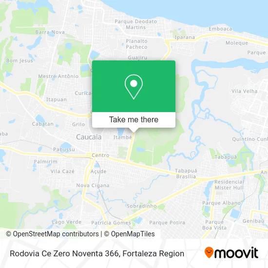 Rodovia Ce Zero Noventa 366 map