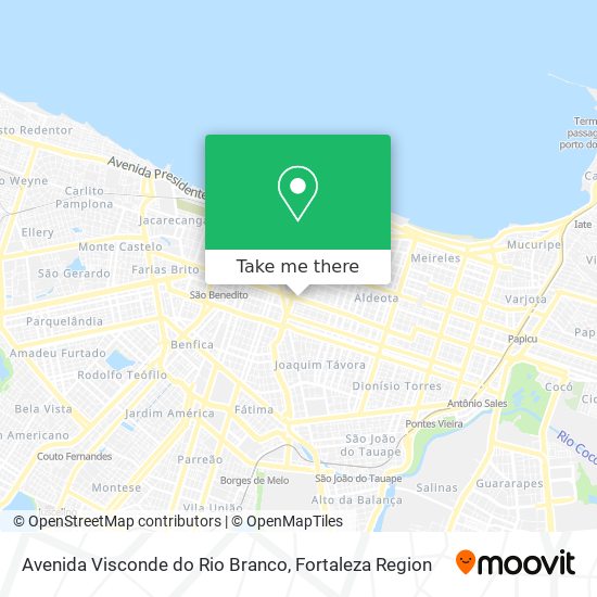 Mapa Avenida Visconde do Rio Branco