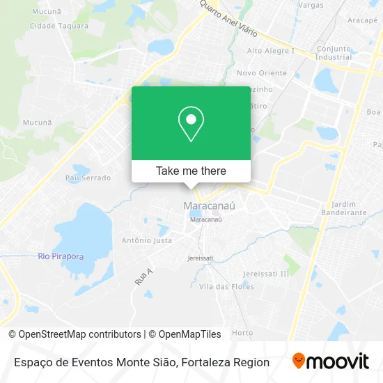 Espaço de Eventos Monte Sião map