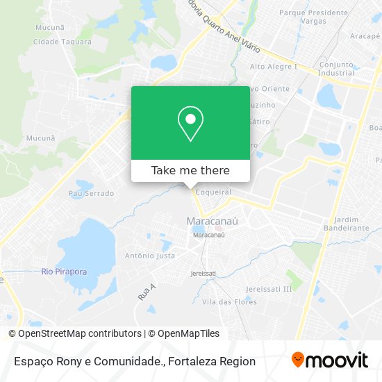 Espaço Rony e Comunidade. map