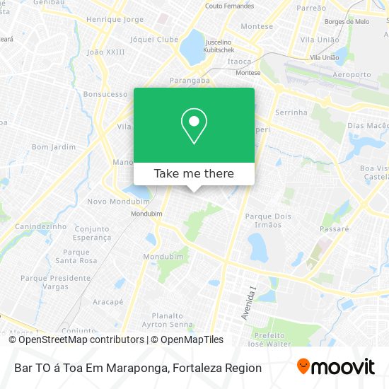 Bar TO á Toa Em Maraponga map